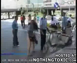 Задержание пьяной девушки