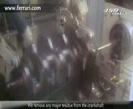 Производство мотора для Ferrari 458 Italia