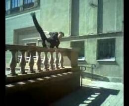 Неудачный паркур с переломом