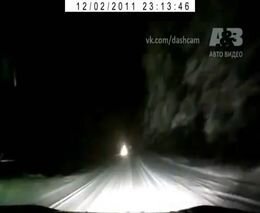Неожиданное препятствие на ночной дороге