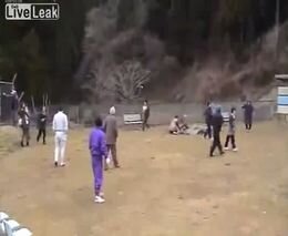 Новое видео цунами в Японии
