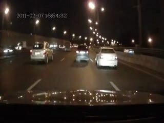 Девушка на Lexus устроила аварию на ТТК