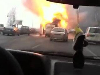 Взрыв фургона