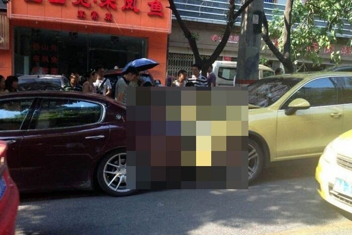 Женщина на  Cayenne протаранила Maserati мужа-изменщика (8 фото)