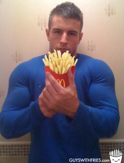 Sexy Guys, with Yummy Fries