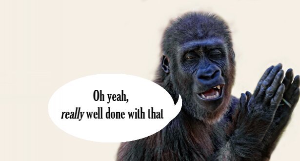 Sarcastic Gorilla Makes Fun of You