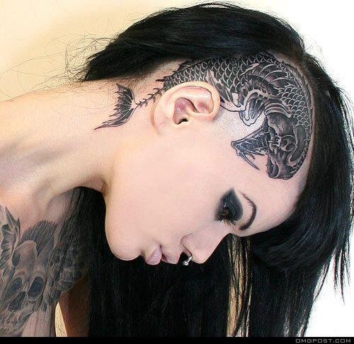 Amazing Scalp Tattos