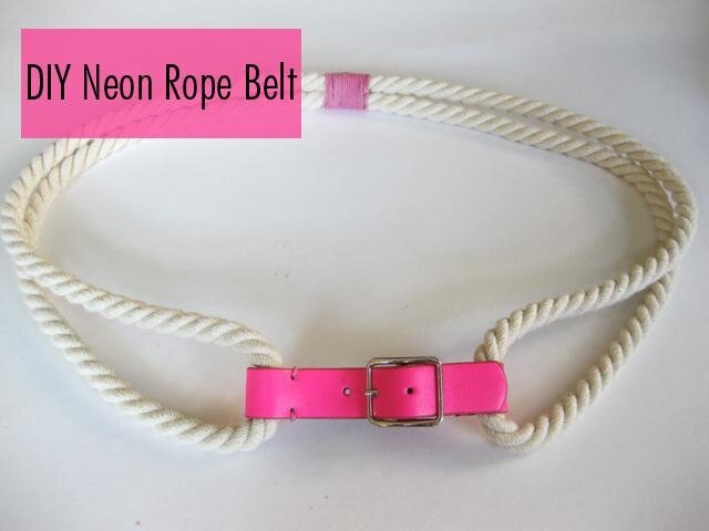 Quick &amp; Easy DIY: Rope Belt!