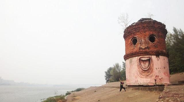 Buildings Transformed Into Funny Characters By Nikita Nomerz 