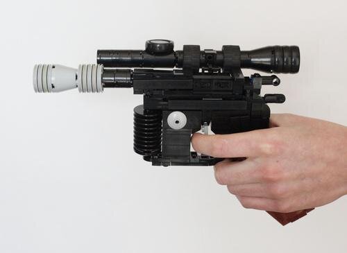 LEGO Built Star Wars Han Solo DL-44 Blaster Pistol