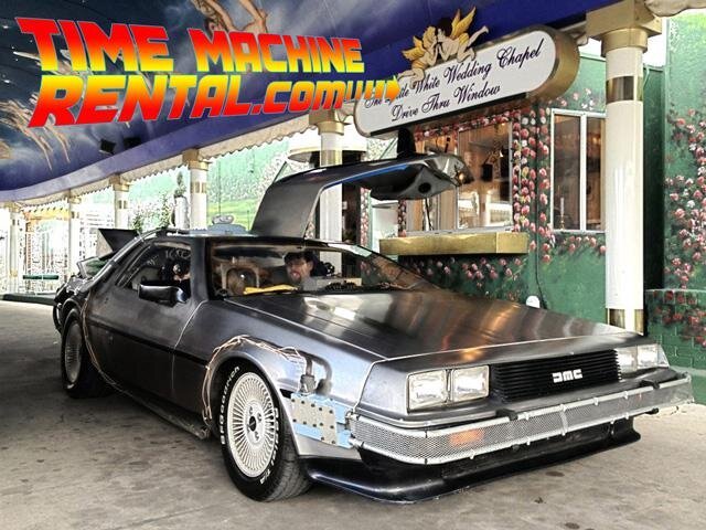 Rent Your Back to The Future Time Maschine!