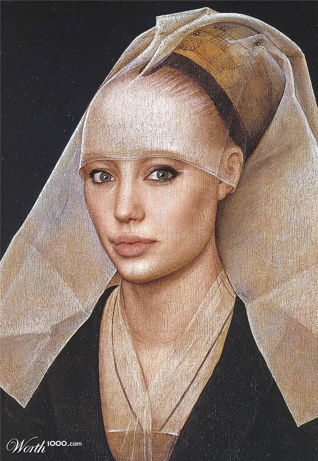 Faces on Classic Paintings Replaced with The Faces of Modern Celebrities