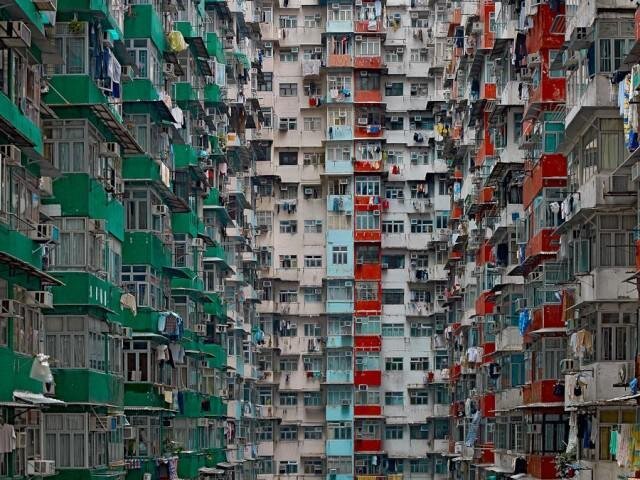 Photos of Hong Kong Apartment Towers that Will Make You Dizzy