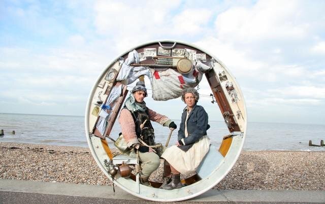 The Wheel House, a Very Unusual Theatrical Performance inside a Rolling House