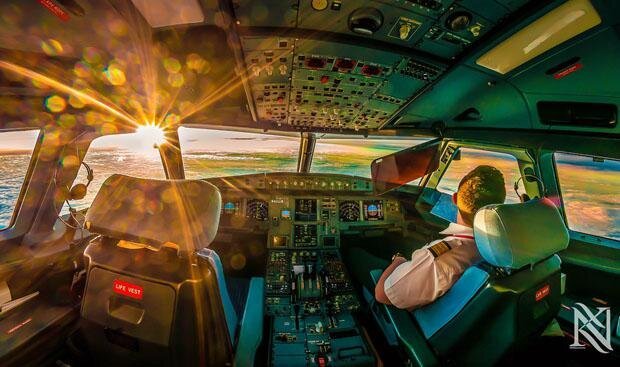 Stunning HDR Photos From Inside Airplane Cockpits