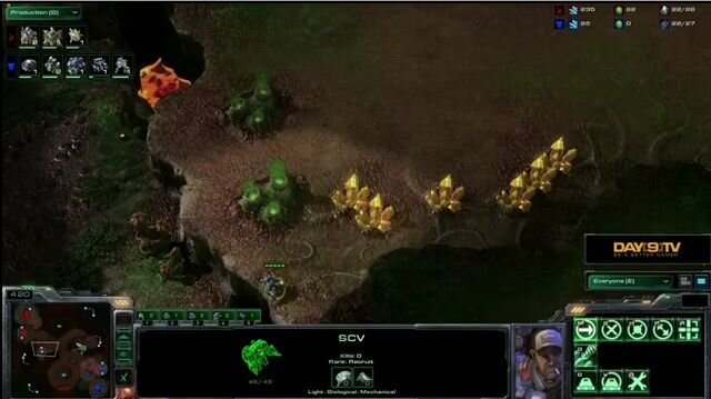 Геймплей StarCraft 2: Heart of the Swarm - TvP (видео)