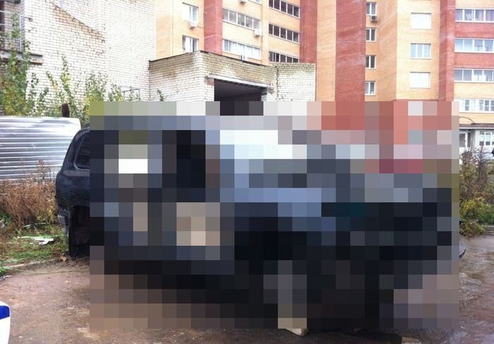 Необычное происшествие с автомобилем в Тольятти (9 фото)