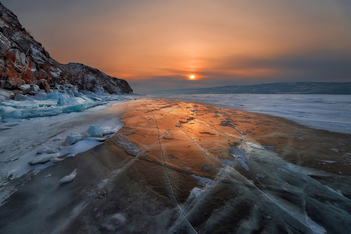 Байкал зимой Восточный берег