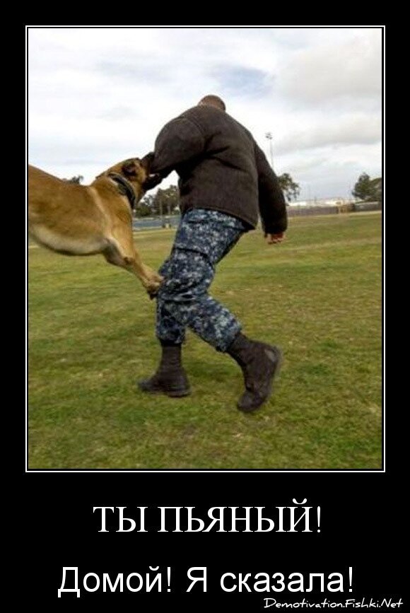 Ты пьяный!