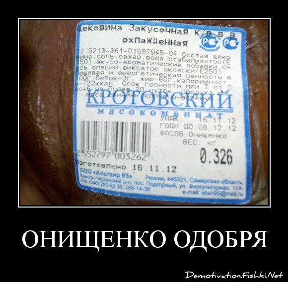 Онищенко одобряет