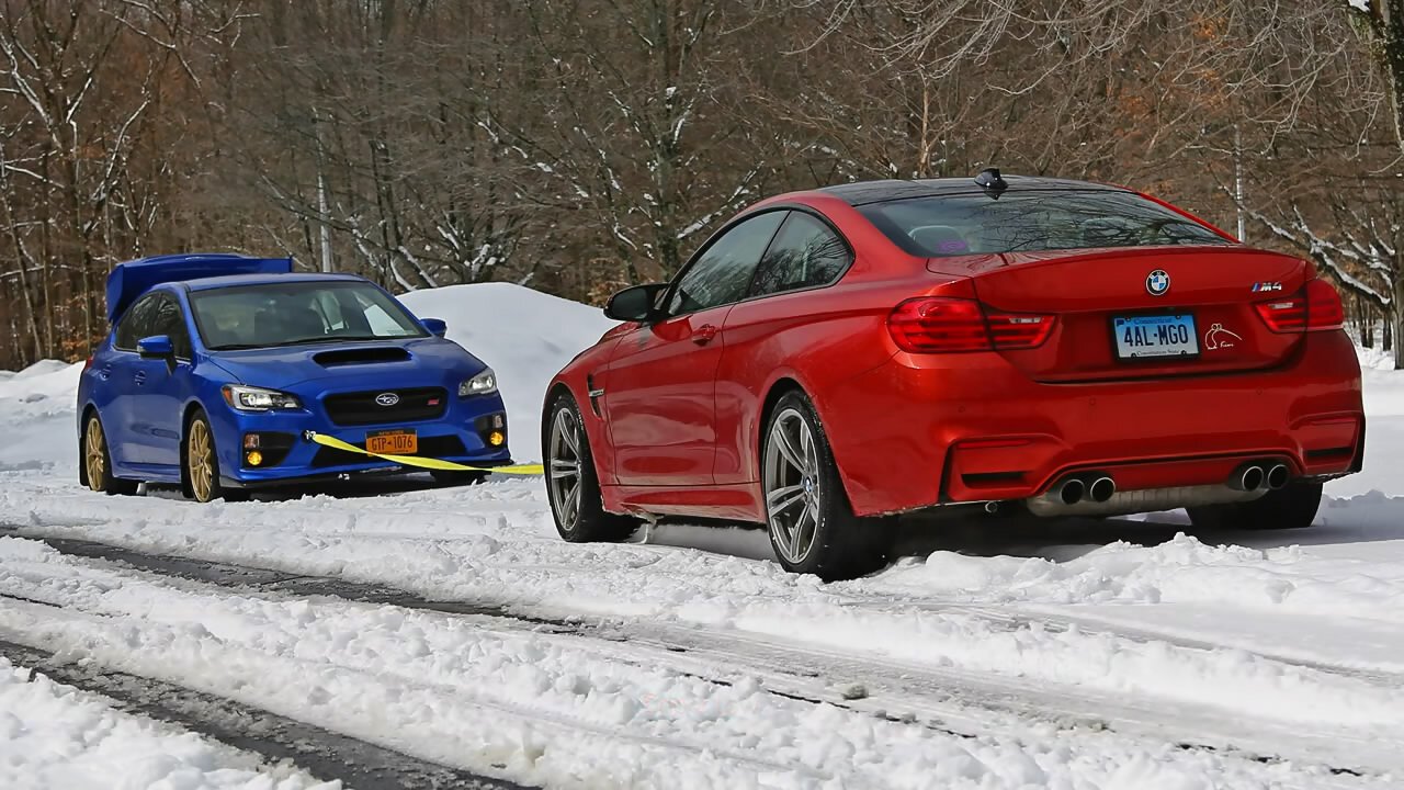 BMW m4 Snow