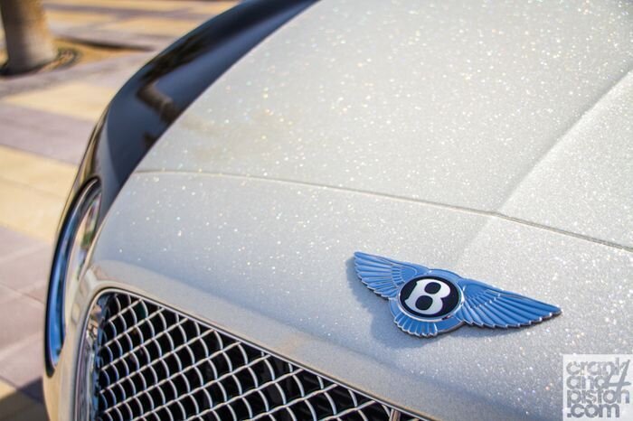 Bentley Continental GTC с бриллиантовым капотом (12 фото+4 видео)