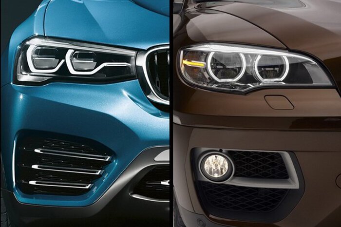 Визуальное сравнение BMW X4 и BMW X6