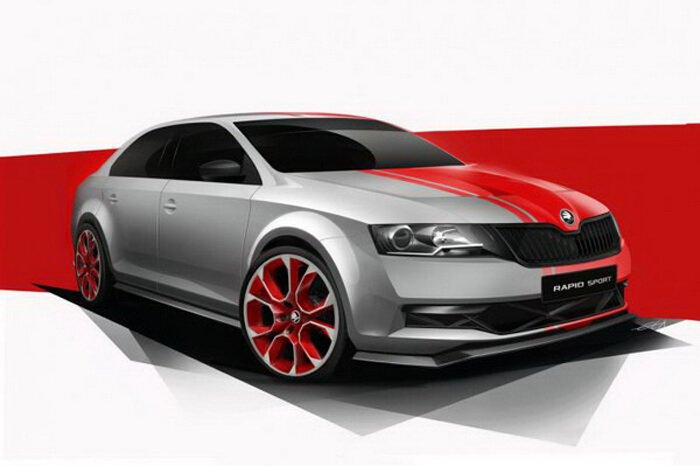  Skoda сделала спортивный Rapid