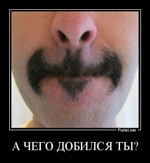 а чего добился ты?
