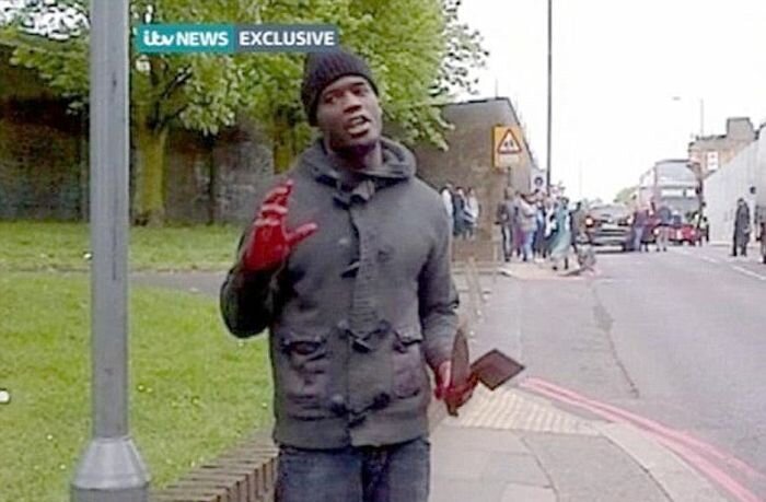 Убийство солдата в Лондоне (5 фото + видео)