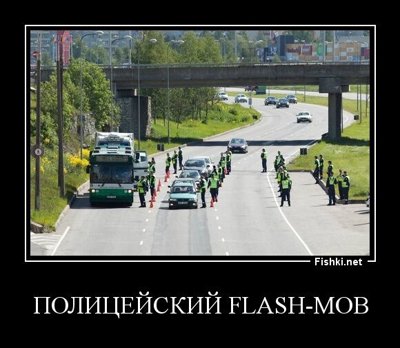 полицейский flash-mob