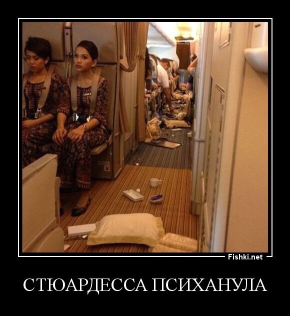 стюардесса психанула