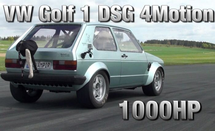 1000-сильный VW Golf I 16Vampir (2 фото+2 видео)