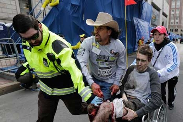 Потерял ноги на Бостонском марафоне (7 фото)