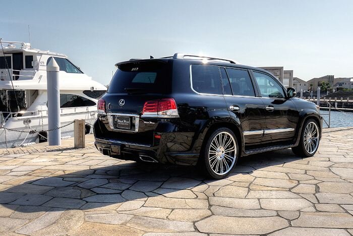 Wald International Lexus LX 2013 Black Bison (17 фото)