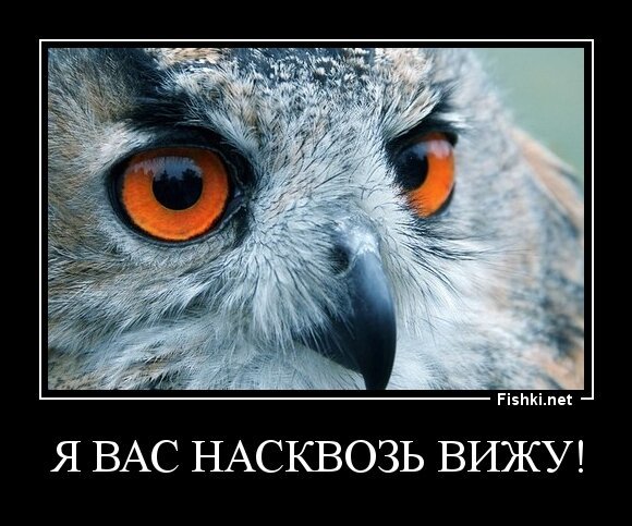 я вас насквозь вижу!