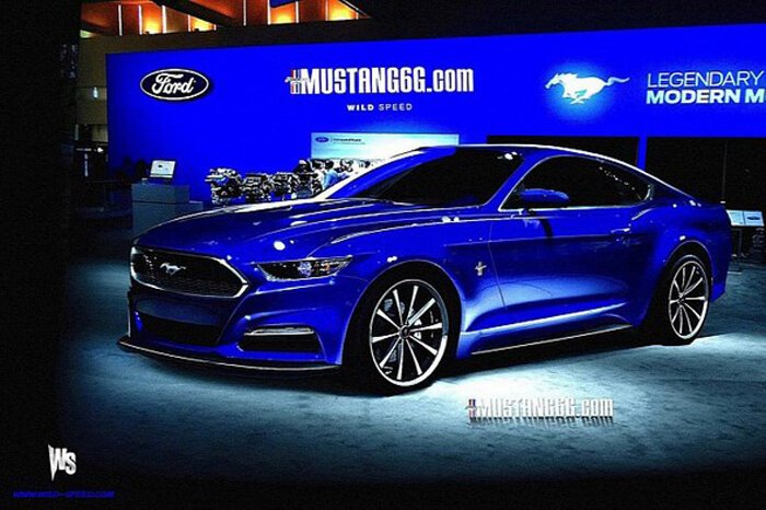 Рендеринг Ford Mustang проливает свет на новый дизайн