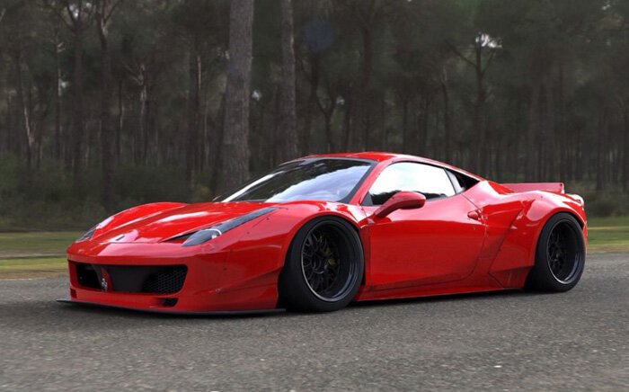 Ferrari 458 Italia в тюнинге LB Performance (9 фото)