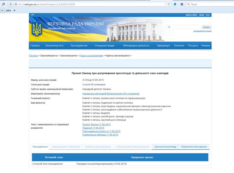 Вести из Дурдома: Украина легализует проституцию. 