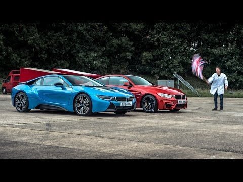 Гибридный суперкар BMW i8 vs. BMW M4 (+ видео)