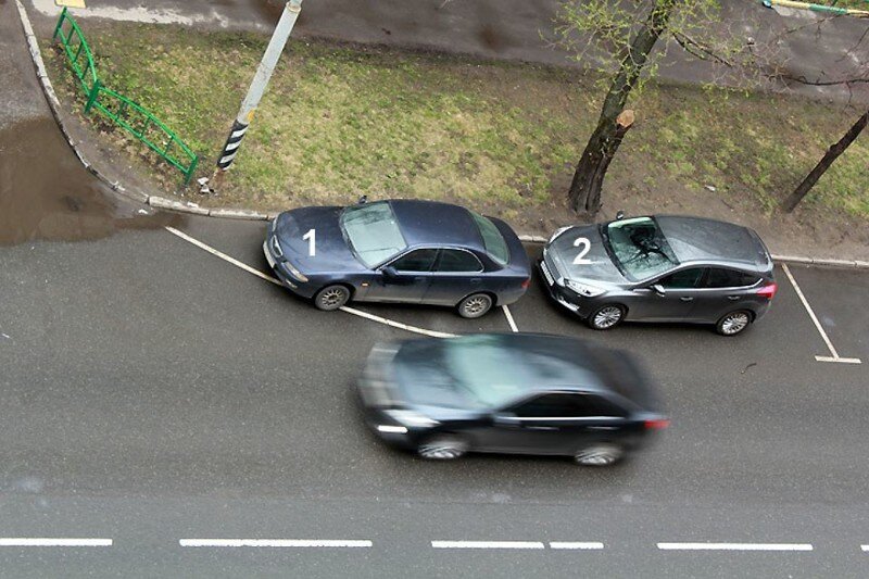 Парковка на полукруге