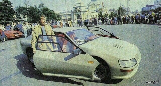 Необычный самодельный автомобиль "Вега-1600GT" из 1980-х