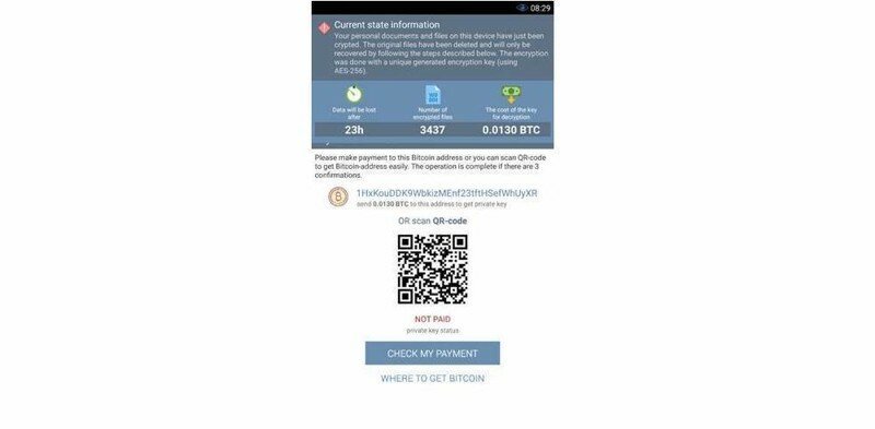 Новый вирус-шифратор для Android меняет ПИН-код и вымогает деньги у пользователей