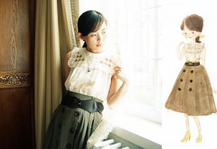 Девушка с картинки (67 фото)