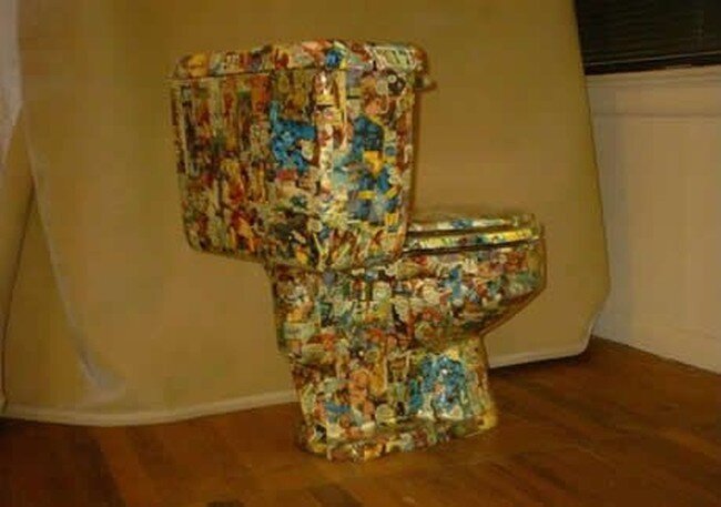 Сортир фаната комиксов X-men  (6 фото)