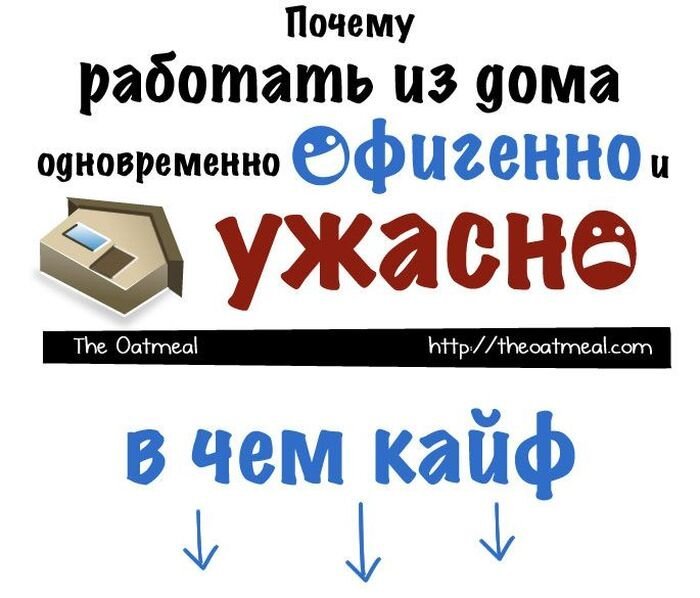 Основные плюсы и минусы работы из дома (10 картинок)