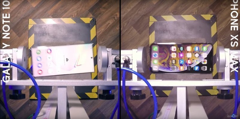 Samsung Galaxy Note 10+ и iPhone XS Max протестировали на прочность (видео)