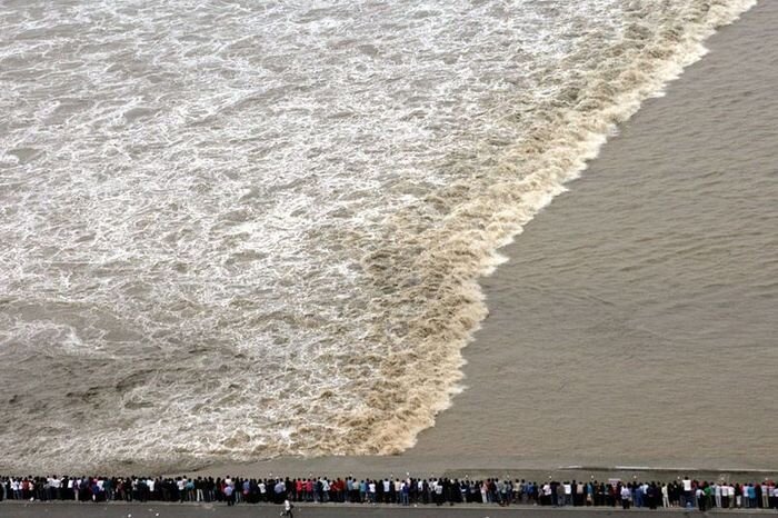 Морской китайский прилив (12 фото)