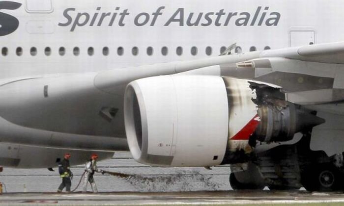 Аварийная посадка А380 (8 фото + видео)