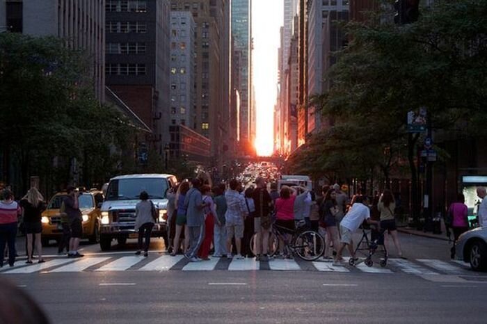 Фотографии заката солнца в Манхеттене (13 Фото)